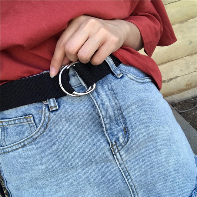 [Spot]Thắt Lưng Vải Canvas Kiểu Dáng Đơn Giản Cho Nam Và Nữ