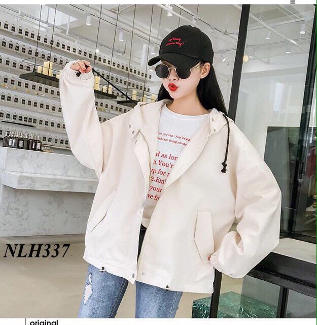 Áo khoác dù nữ phối 3 nút trơn có ảnh thật | BigBuy360 - bigbuy360.vn