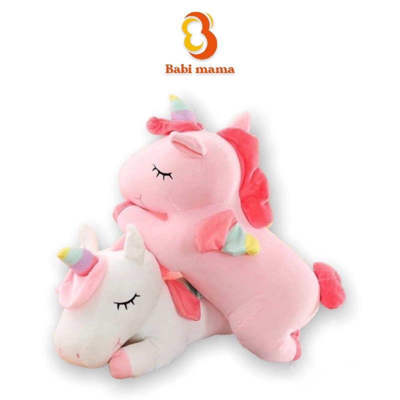 Gấu Bông NgựA Unicorn Pony 1 Sừng Kỳ Lân Đáng Yêu Siêu Cấp Hàng Loại 1 Babi Mama G09