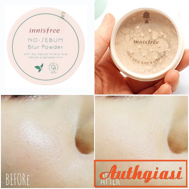 Phấn bột kiềm dầu trắng hồng Innisfree Pore Blur Powder (Mẫu mới 2019) | BigBuy360 - bigbuy360.vn