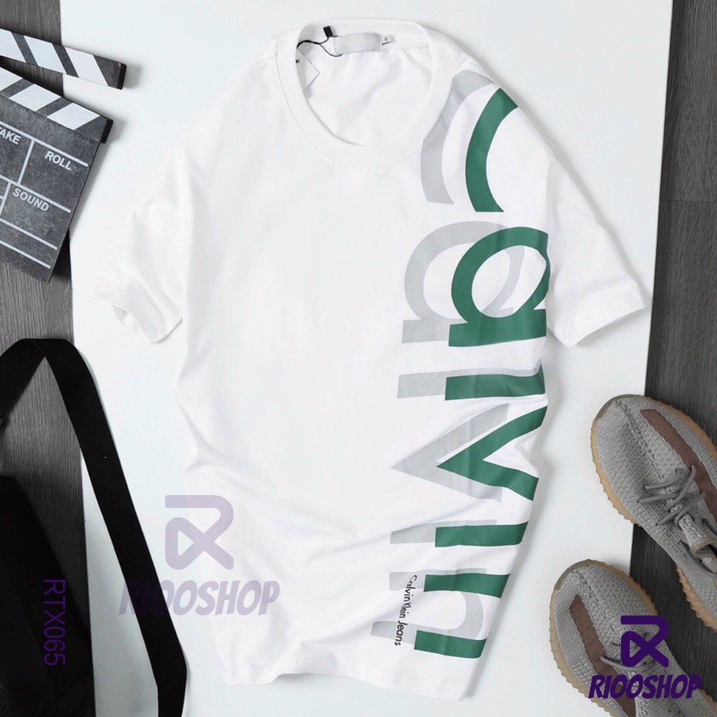 Áo thun nam cổ tròn ngắn tay cotton cao cấp mới CAL RTX065 - áo phông nam form rộng Riooshop