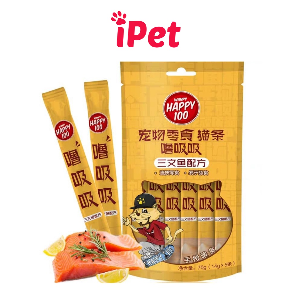 Thức Ăn Pate Súp Thưởng Wanpy Happy 1 Thanh - iPet Shop