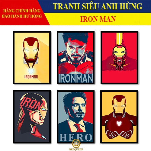 [MS1-25] Tranh Siêu Anh Hùng Người Sắt - Iron Man