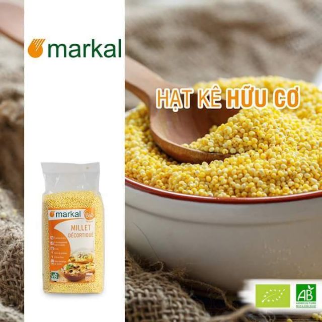 Hạt kê hữu cơ Markal 500g đã tách vỏ