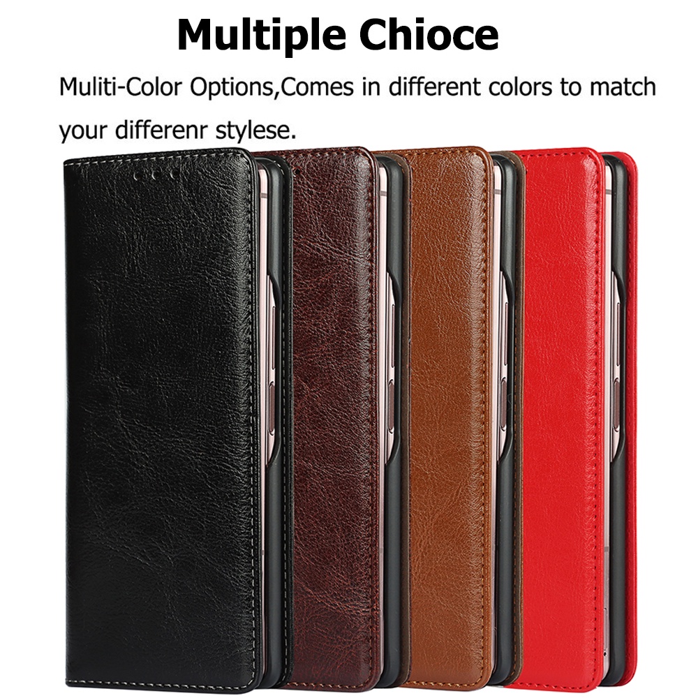 Miimall Bao Da Z Fold 2 Siêu Mỏng Bảo Vệ Toàn Diện Cho Điện Thoại Samsung Galaxy Z Fold 2 Phong Cách Kinh Doanh Ốp Lưng
