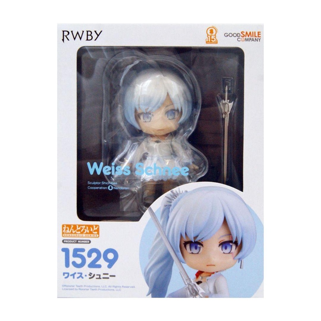 Mô hình RWBY Weiss Schnee 10cm 1529 Nendoroid GOOD SMILE Nhựa PVC, ABS Mô hình có khớp CHÍNH HÃNG NHẬT RWBYND01