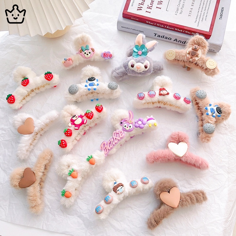 Kẹp Tóc Nhiều Lớp Thiết Kế Hoạt Hình Dễ Thương Thời Trang Thu Đông Xinh Xắn Cho Nữ JP6