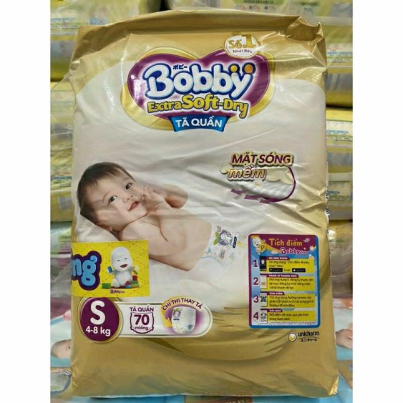 Tã quần Bobby Extra Soft S70