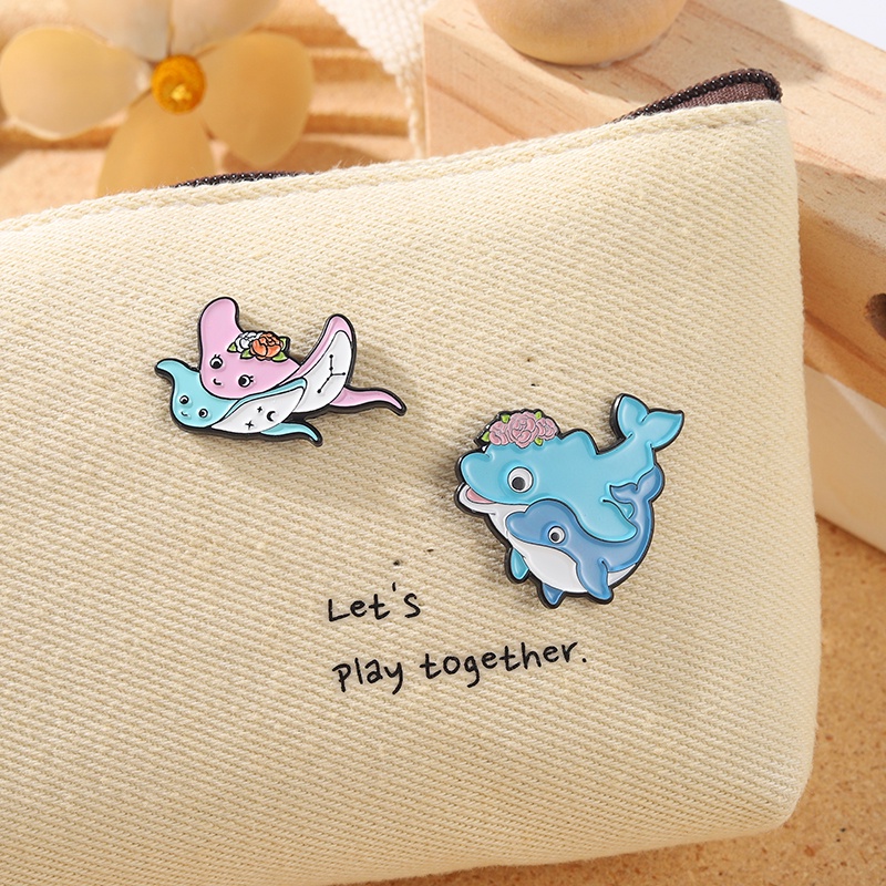 Ghim cài áo hình động vật dễ thương cho nữ