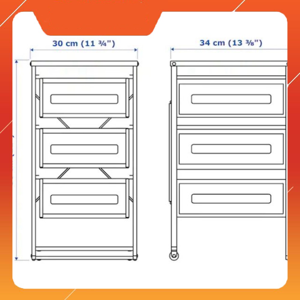 Kệ tủ IKEA LENNART - Tiện dụng nhiều việc