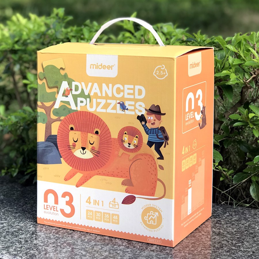 Bộ Ghép Hình Puzzle Nâng Cao Cấp Độ 3, Advanced Puzzles, 3 in 1 Cực Đẹp, Siêu Tiết Kiệm Cho Bé 3t