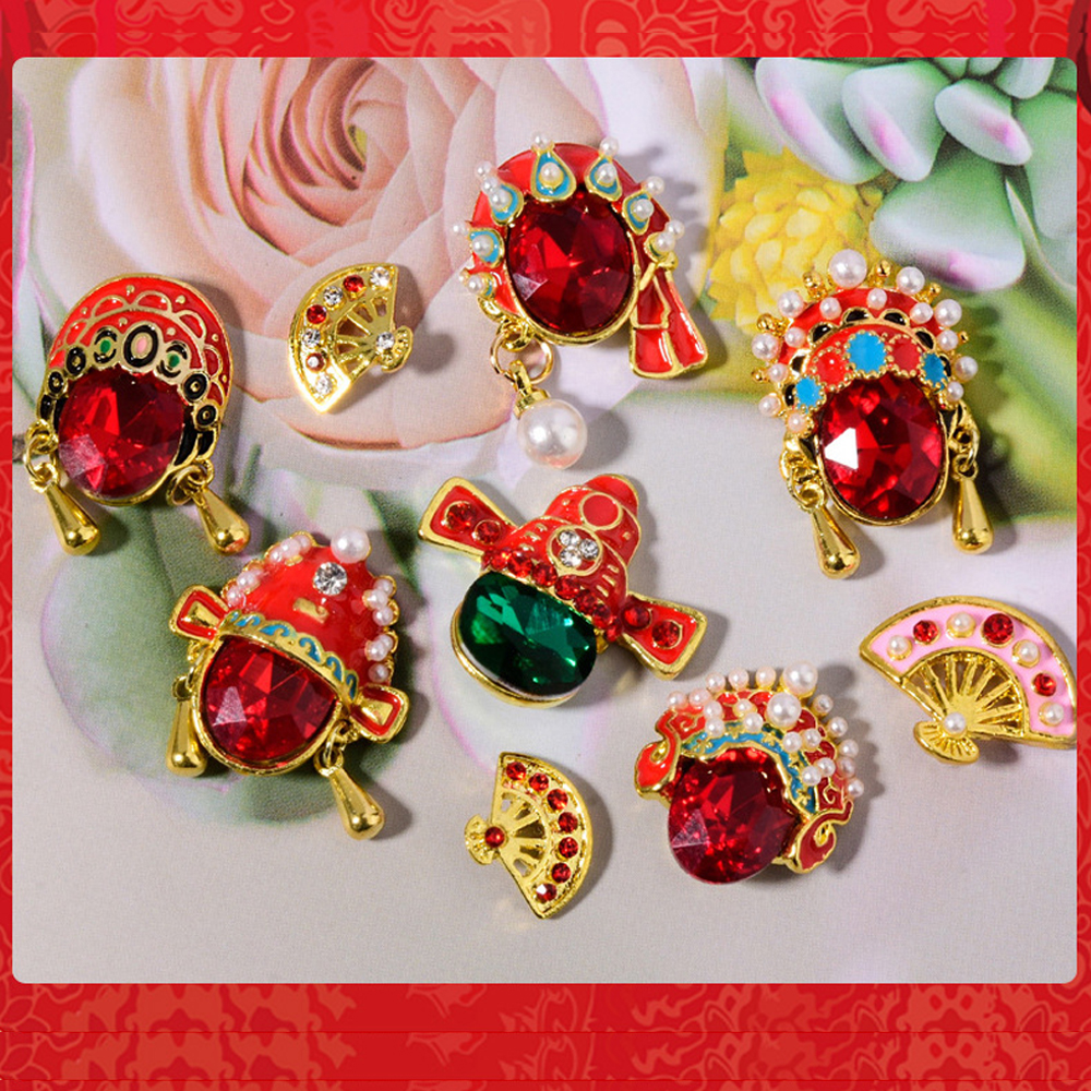 Phụ kiện 3D trang trí móng tay phong cách Trung Hoa sang trọng