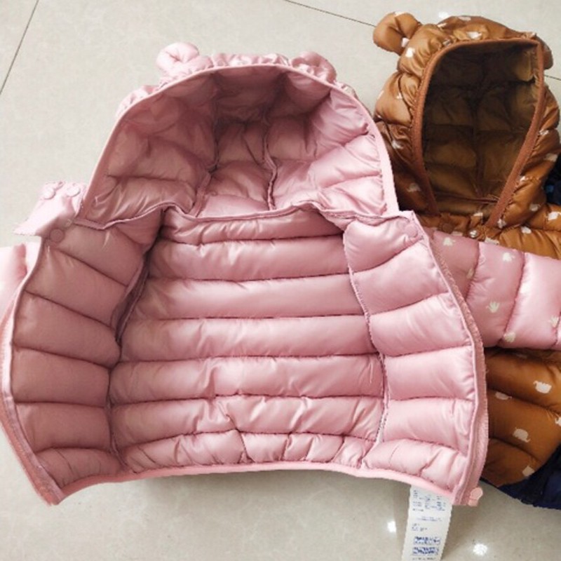 Áo khoác phao in họa tiết thời trang dành cho bé