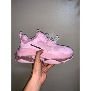 Giày Sneaker Balenciaga Triple S  Màu Hồng Bản Cao Cấp - FullBox ( Ảnh thật )