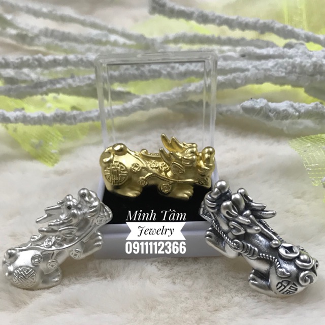 Tỳ hưu bạc size lớn 3.6cm [BẠC THẬT]