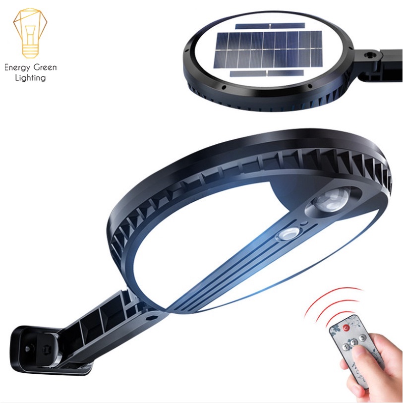 Pha LED Năng Lượng Mặt Trời Energy Green Lighting LQ-GY039 Đèn Đường Ngõ Xóm Cảm Biến 3 Chế Độ 70 Mắt LED - Điều Khiển T