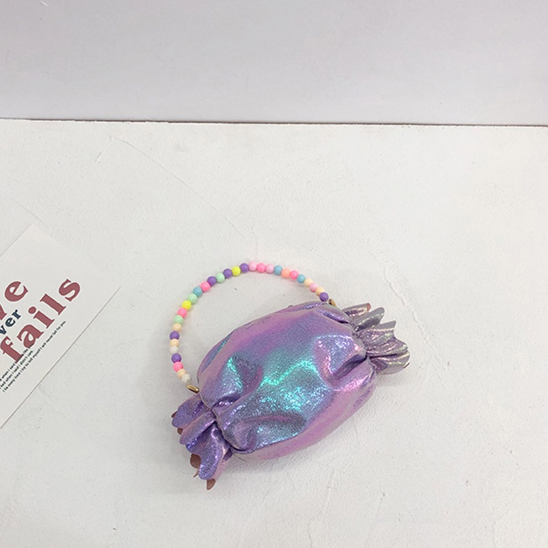 Túi Xách Tay Đeo Chéo Vai Dây Xích Màu Kẹo Đính Ngọc Trai Cho Nữ