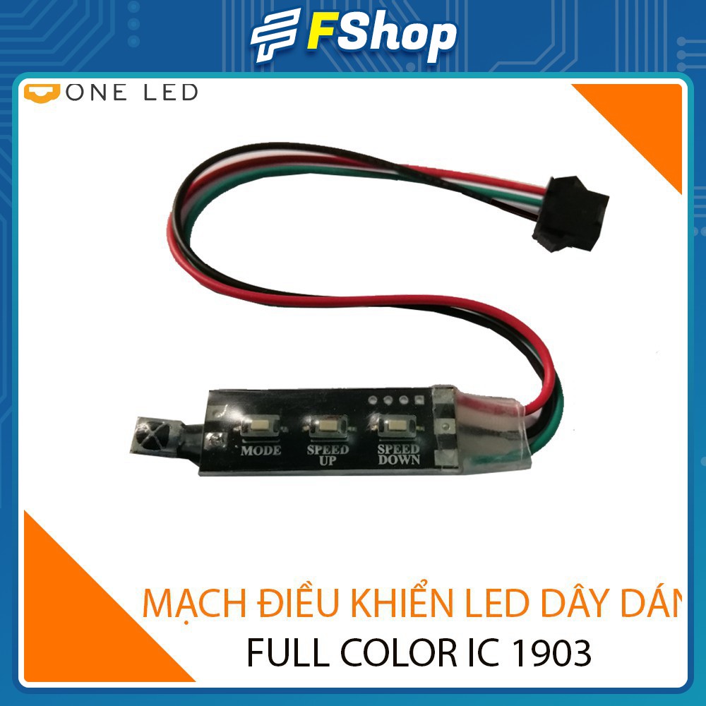 Mạch điều khiển LED DÂY DÁN FULLCOLOR 1903 OneLED (tặng kèm remote 24 phím)