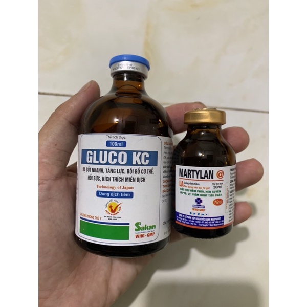 Combo Gluco kc + martylan@ 20ml gà đá