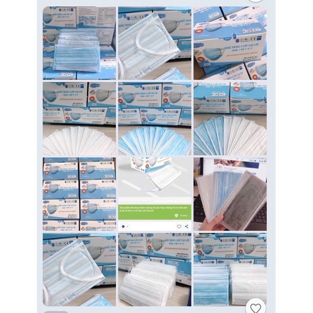 [Hộp 50c] Khẩu trang xuất Nhật cao cấp Kim Sora 4 lớp kháng khuẩn dày,không xù lông hàng loại 1