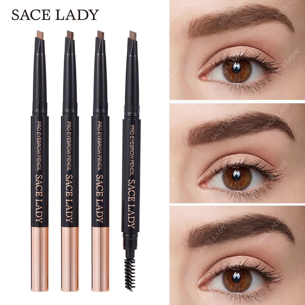 Sace LADY Eye Brow Pencil Waterproof Longlasting Smudge-proof Eyebrow Makeup Pen 4 màu lông mày thời trang