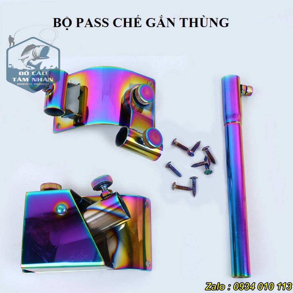 Bộ pass chế gắn thùng đá làm thùng câu cá