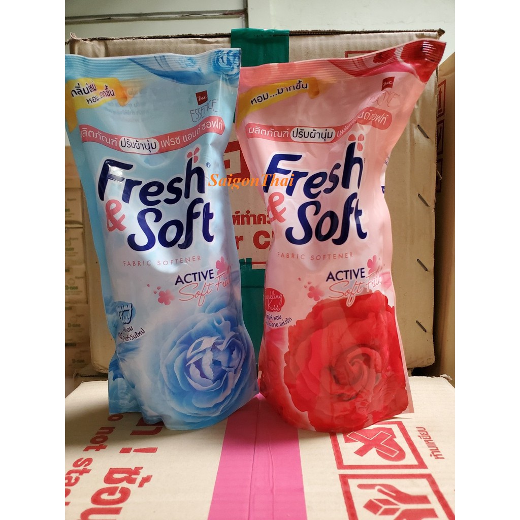 (SGT) Nước xả vải Thái Lan Fresh&Soft 600ml/túi