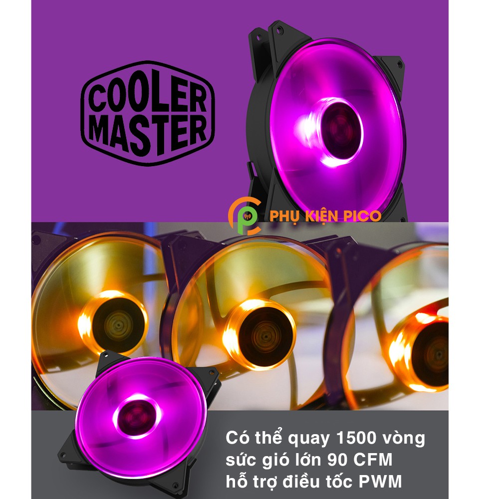 Quạt tản nhiệt case máy tính Cooler Master MasterFan MF140R RGB - Quạt Fan Case 14cm