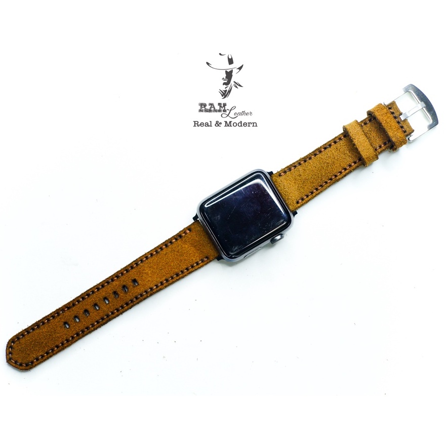 Dây đồng hồ Apple Watch , Iwatch , Iphone Watch Da Bò Thật RAM Leather 1960 Bền Đẹp