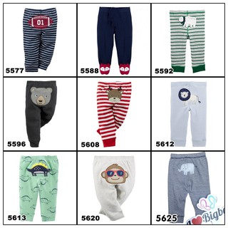 Quần dài mông thú bé trai Carter xuất khẩu, cotton mềm mịn, thoải mái cho bé 0-9m