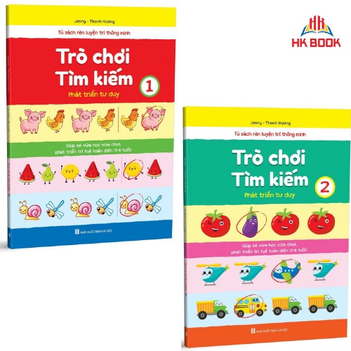 Sách - Combo Trò Chơi Tìm Kiếm - Phát triển tư duy cho trẻ 2 - 6 tuổi - Quyển 1,2 (2 cuốn)