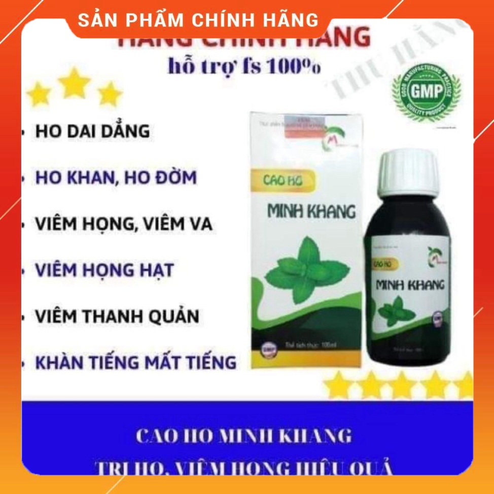 Cao ho Minh Khang hộp 100ml - Hết ho, tiêm đờm, hết viêm họng cho bé