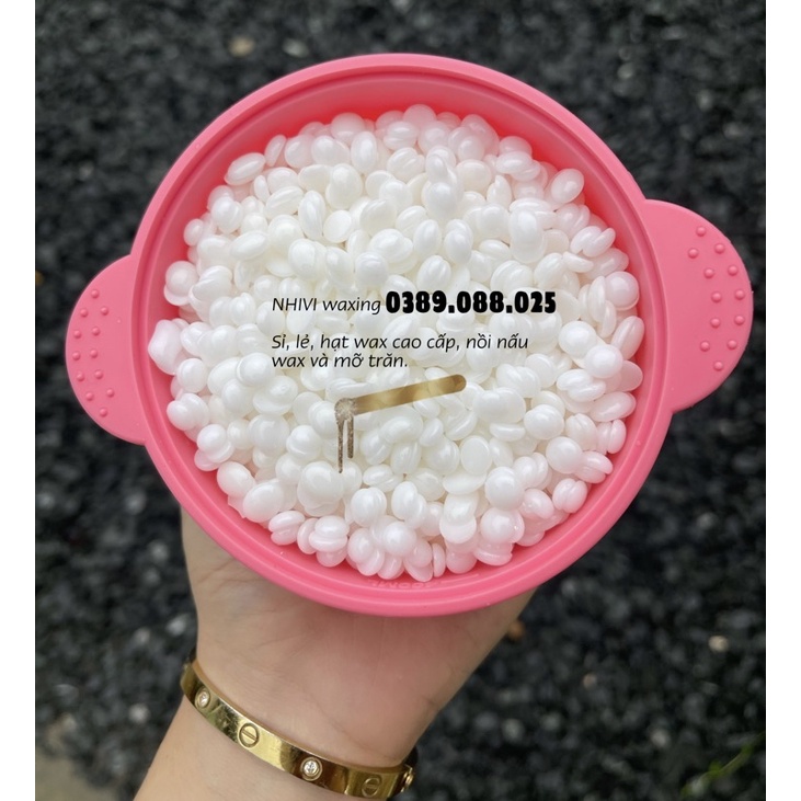 Sáp wax lông nách ria mép hard beans cao cấp triệt lông vĩnh viễn siêu bám lông giá lẻ như sỉ các loại tặng que wax