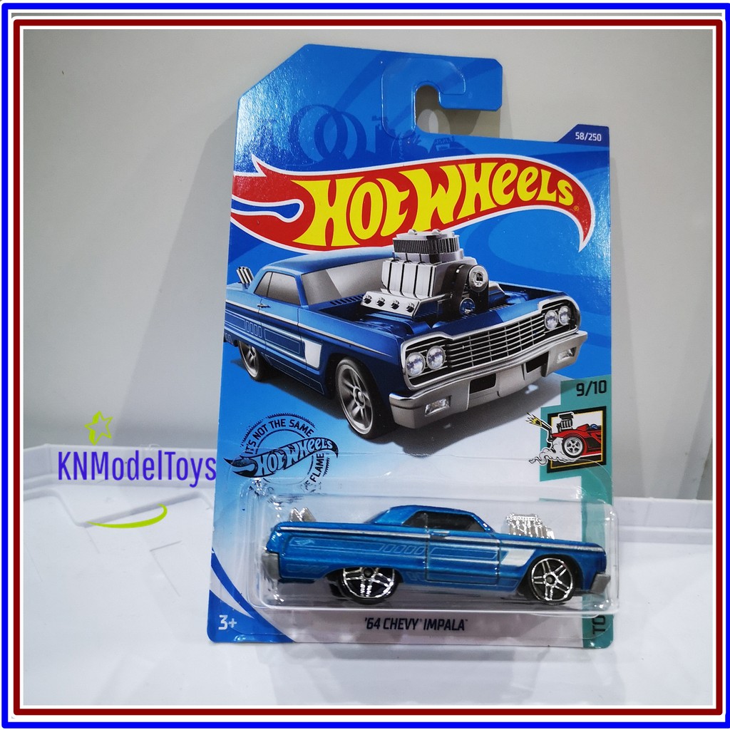 Hotwheels – 64 Chevy Impala Xanh Hàng Mới Mẫu Xe Ô Tô Đồ Chơi Kim Loại Xe Sưu Tập Hot