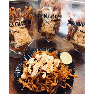 Heo khô cháy tỏi 42k/gói 100gr