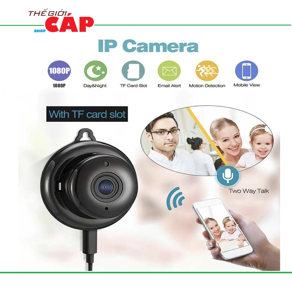 Camera IP Wifi Mini E06-Q2 Full HD 1080P Kết Nối Không Dây Với Điện Thoại