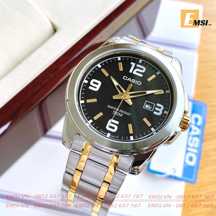 Casio MTP-1314SG-1A - Đồng Hồ Nam - Pin / Quartz - Kính Khoáng - Size Mặt 45mm EMSI.VN