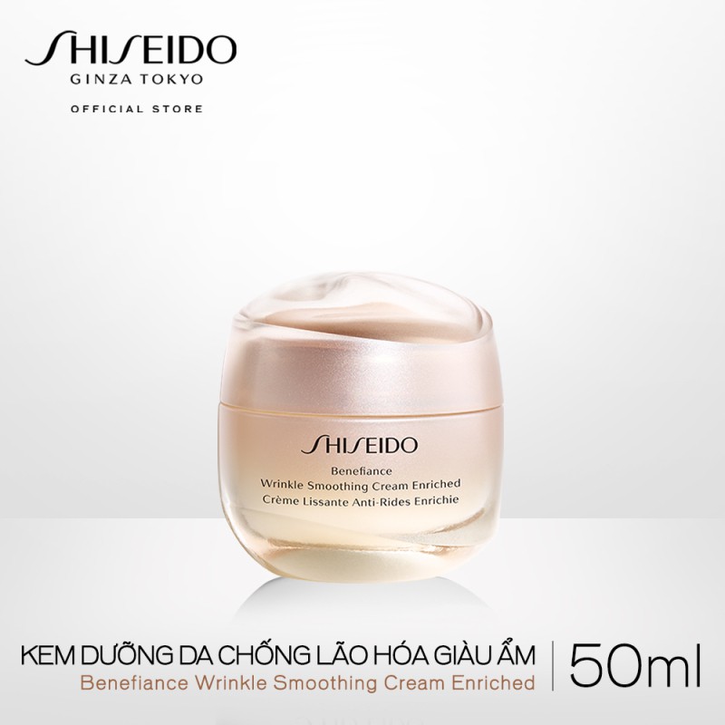 ⚛️ Kem Dưỡng Da Benefiance Wrinkle Smoothing Cream Enriched Shiseido Chính Hãng ⚛️