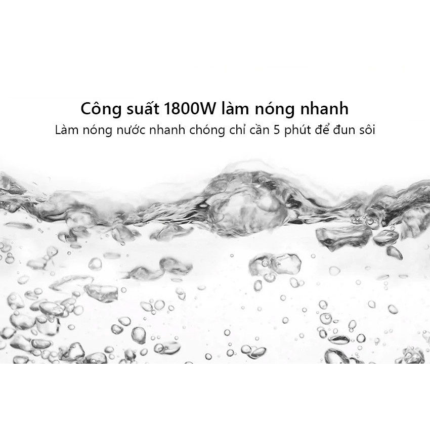 Ấm đun nước siêu tốc 1,5 lít Xiaomi Mijia 1A chính hãng