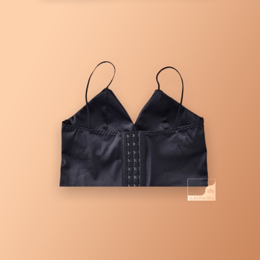 ÁO bralette lụa satin bản to LA REINA BRA - LRAB027 thiết kế cùng 8 móc cài chắc chắn, phong cách quyến rũ gợi cảm