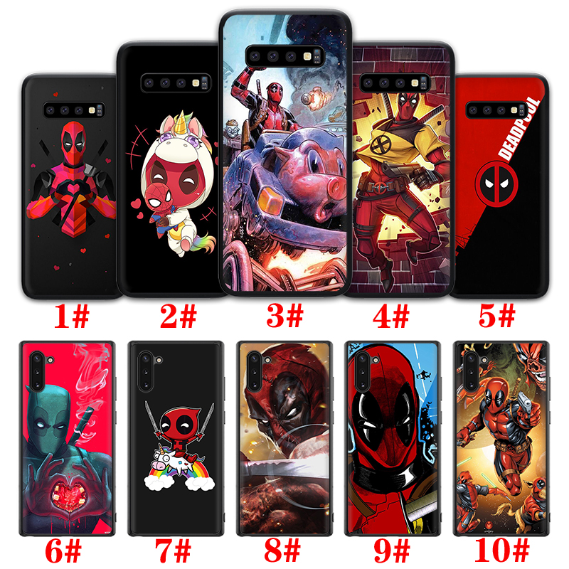 Ốp Điện Thoại Silicon Tpu Mềm Hình Deadpool Iron Man Marvel Cho Samsung J4 J6 J8 2018 J7 Core Pro J730 Sxe20