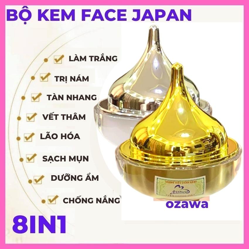 Bộ kem dưỡng trắng da mặt dưỡng ẩm Ozawa Japan 8in1,cấp ẩm,mờ nám,tàn nhang,vết thâm giảm mụn face mỹ phẩm quốc tế abc | BigBuy360 - bigbuy360.vn