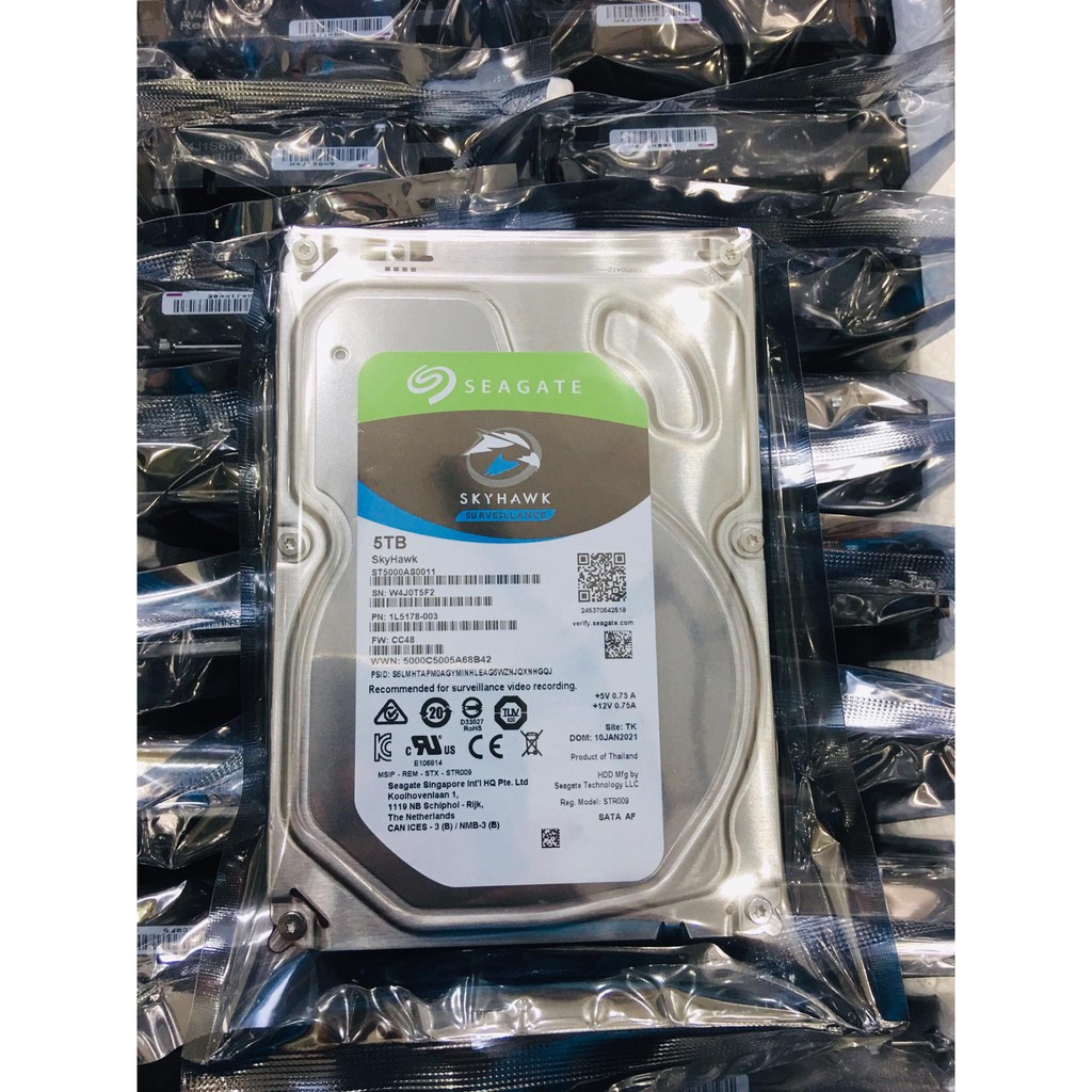 Ổ CỨNG SEAGATE 5TB - SKYHAWK DÒNG CHUYÊN DÀNH CHO ĐẦU GHI CAMERA