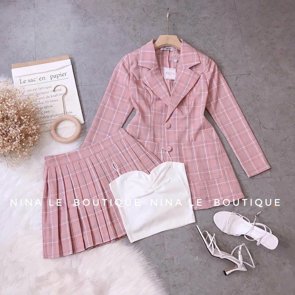 SET BỘ VEST NỮ KÈM CHÂN VÁY CỰC XINH SANG TRỌNG CHO CÁC NÀNG TT