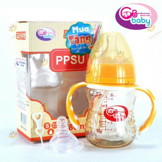 Bình sữa PPSU GB-Bay cổ rộng 180ml-240ml