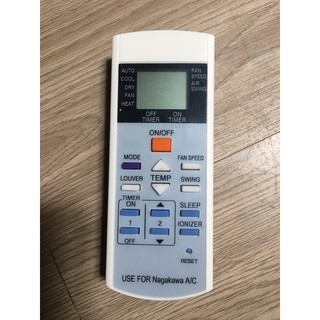 Remote máy lạnh Nagakawa - Điều khiển điều hoà Nagakawa