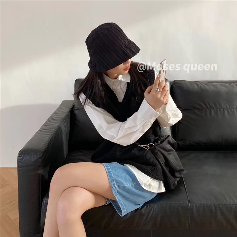 Áo Len Nữ Cộc Tay Cổ Chữ V Thời Trang Hàn | BigBuy360 - bigbuy360.vn