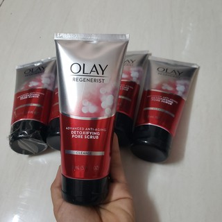 Sữa rửa mặt OLAY Regenerist  Chống lão hóa - 150ML NỘI ĐỊA MỸ - DETOXIFYING PORE SCRUB CLEANSE