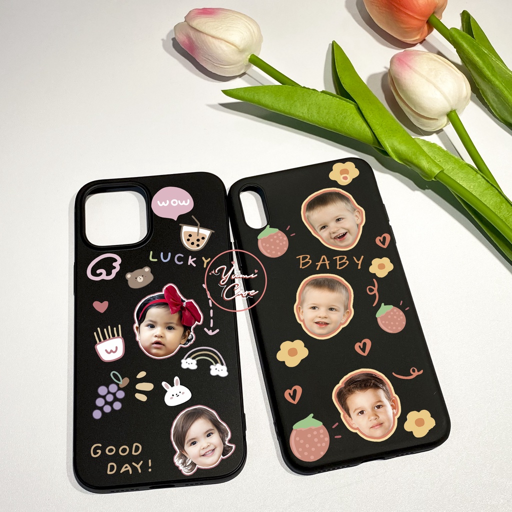 [CHAT SHOP CHỐT MẪU TRƯỚC KHI ĐẶT Ạ] Ốp in theo yêu cầu sticker gia đình và em bé cho full dòng điện thoại - Yumi Case