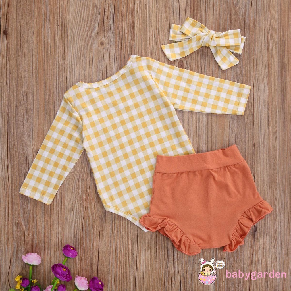 Set Áo Liền Quần &amp; Quần Short In Hoa Và Băng Đô Quấn Đầu Cho Bé Gái